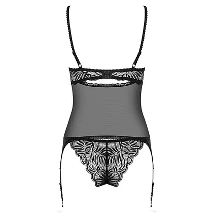 Corset Cu Șnur Obsessive Contica Negru S-M
