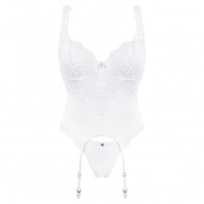 Corset Obsessive Amor Alb L-XL