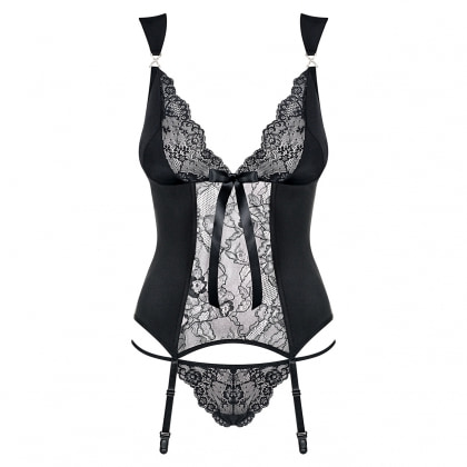 Corset Obsessive Charmea Negru L-XL