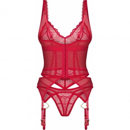 Corset Obsessive Cupide Desir Roșu S-M