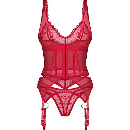 Corset Obsessive Cupide Desir Roșu L-XL