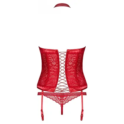 Corset Obsessive Flameria Roșu S-M