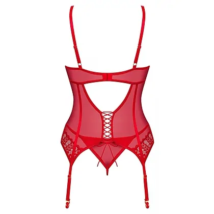 Corset Obsessive Ingridia Roșu XS-S