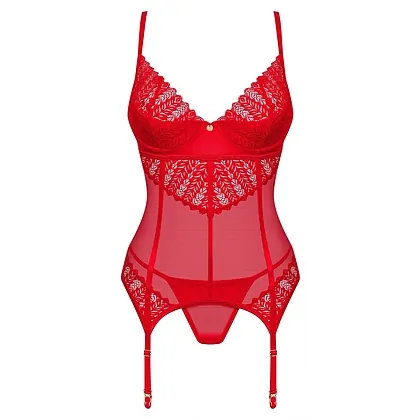Corset Obsessive Ingridia Roșu XS-S
