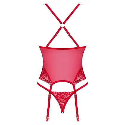 Corset Obsessive Lacelove Roșu XS-S