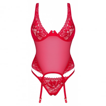 Corset Obsessive Lacelove Roșu M-L