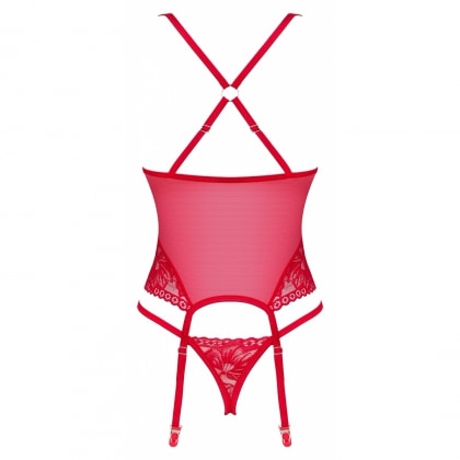 Corset Obsessive Lacelove Roșu M-L