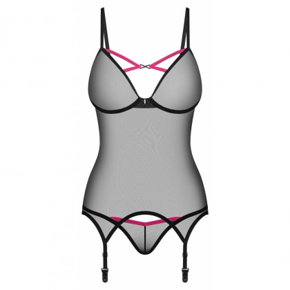 Corset Obsessive Novenes Negru XL-2XL
