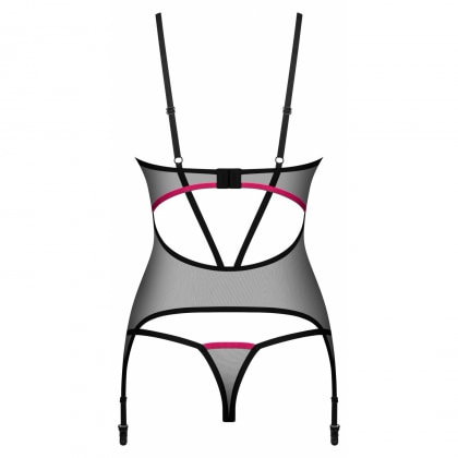 Corset Obsessive Novenes Negru XL-2XL