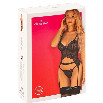 Corset Obsessive Yaskana Negru XS-S