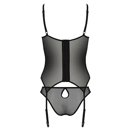 Corset Passion Eco Primulă Negru S-M