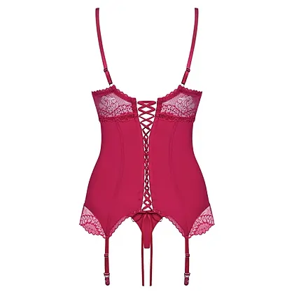 Corset Roșu Obsessive Rosalyne S-M