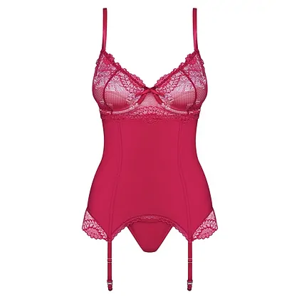 Corset Roșu Obsessive Rosalyne S-M