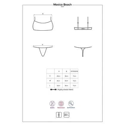 Costum Baie Obsessive Mexico Beach Verde L