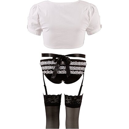 Costum Emmalyn Menajeră Cottelli Collection Negru XL