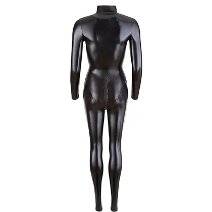 Costum Latex Cottelli Collection Jumpsuit Negru L