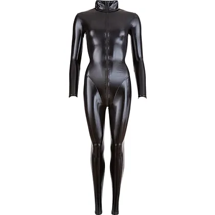 Costum Latex Cottelli Collection Jumpsuit Negru M