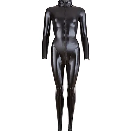 Costum Latex Cottelli Collection Jumpsuit Negru XS