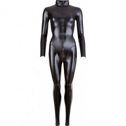 Costum Latex Cottelli Collection Jumpsuit Negru XS