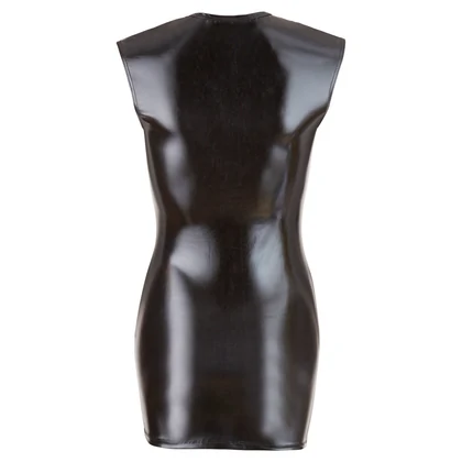 Costum Latex Damă Wetlook With Zip Negru S