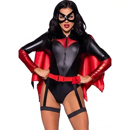 Costum Leg Avenue Bat Woman Bodysuit Negru XS