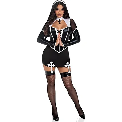 Costum Leg Avenue Holy Hottie Dress Negru S