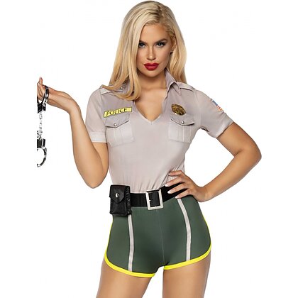 Costum Leg Avenue Hot Cop Verde XL