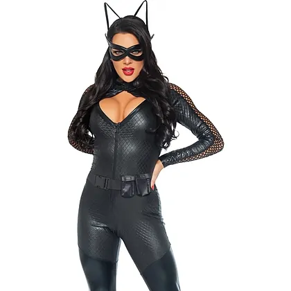 Costum Leg Avenue Wicked Kitty Negru S