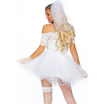 Costum Mireasa Leg Avenue Alb M-L
