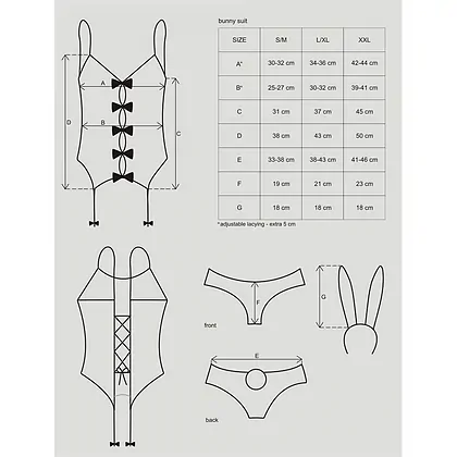 Costum Obsessive Bunny Suit Roz L-XL