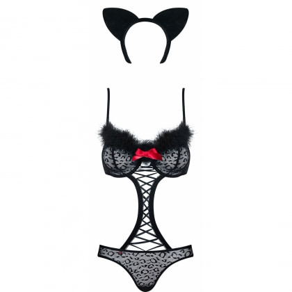 Costum Obsessive Gepardina Negru 2XL