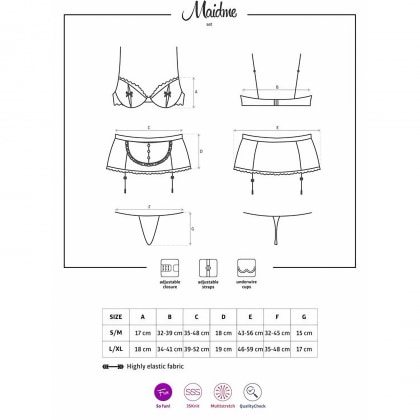 Costum Obsessive Maidme Negru L-XL