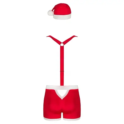 Costum Obsessive Mr Claus Rosu S-M