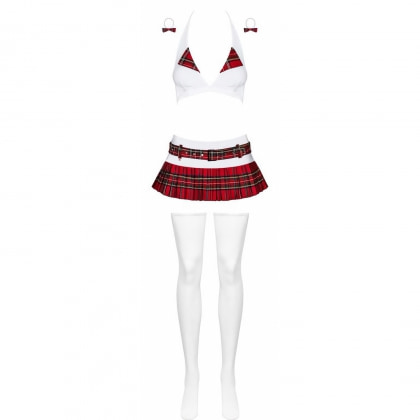 Costum Obsessive Schooly Alb S-M