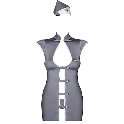Costum Obsessive Stewardesă Gri S-M