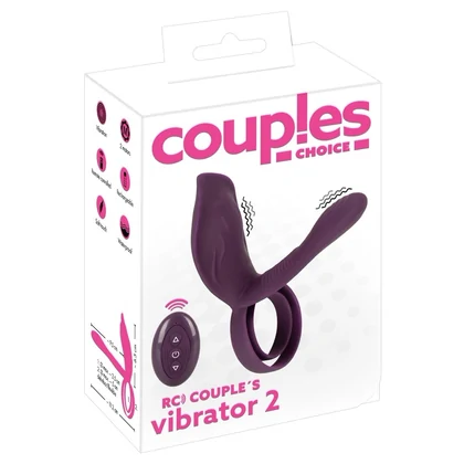 Couples Choice – Inel Vibrant 10 Moduri, Reîncărcabil Mov