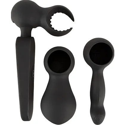 Couples Choice Wand – 12 Moduri, încălzire 41°C, Reîncărcabil Negru