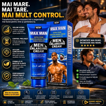 Cremă Mărire Penis Maxman Albastru 50ml