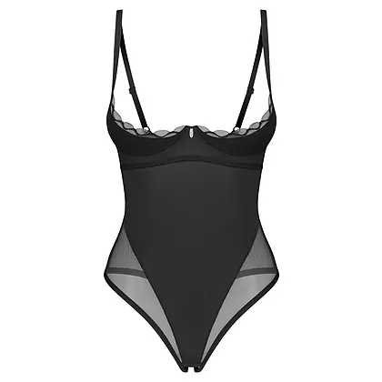Crotchless Body Obsessive Stelisa Negru L-XL