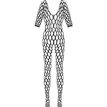 Crotchless Catsuit Cottelli Collection Forbidden Negru S-L