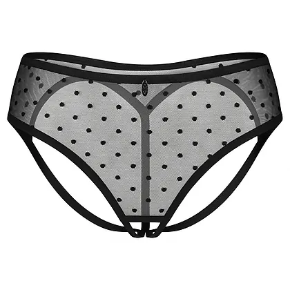 Crotchless Panties Obsessive Nuites Negru L-XL