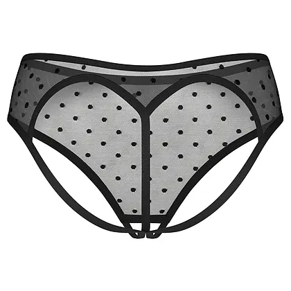 Crotchless Panties Obsessive Nuites Negru L-XL
