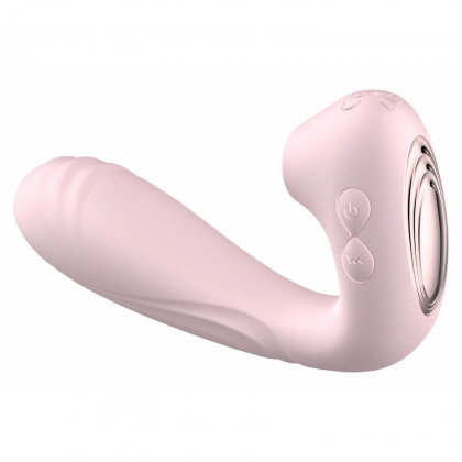 Crushious Pookie Stimulator cu Dublă Stimulare, Reîncărcabil Roz