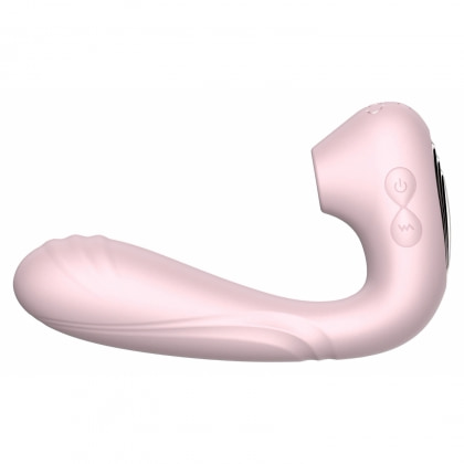 Crushious Pookie Stimulator cu Dublă Stimulare, Reîncărcabil Roz