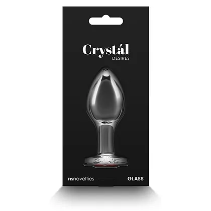 Crystal Desires Red Heart M Transparent
