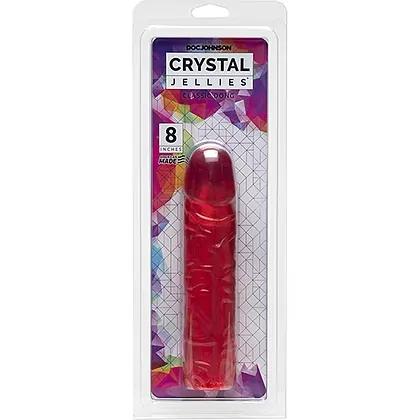 Crystal Jellies Dildo Classic 20.3cm Roz