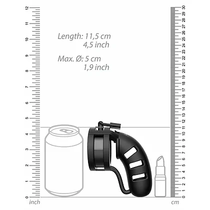 Cușcă de Castitate Man Cage Silicon Model 19 Negru