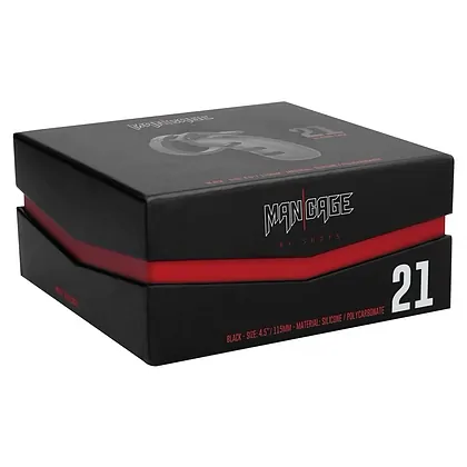 Cușcă de Castitate Man Cage Silicon Model 21 Negru