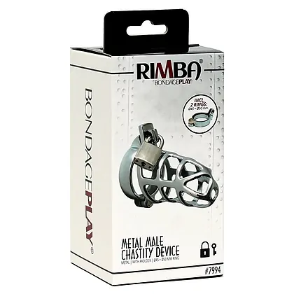 Cușcă Penis Male Chastity Device Argintiu