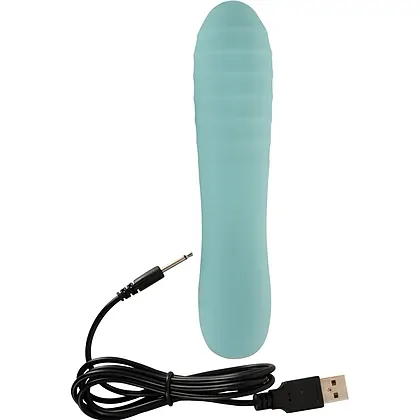 cuties Mini Vibrator – 8 Moduri, Reîncărcabil Albastru